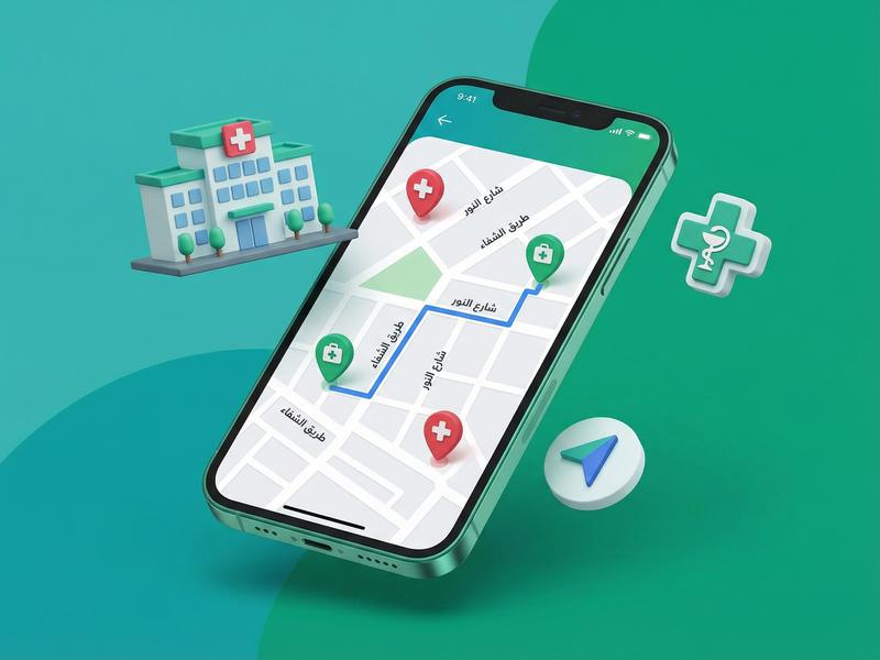 اعثر على أقرب مرفق صحي